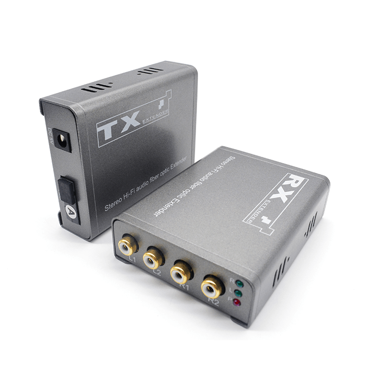 【M-AF04】Extensor de fibra &oacute;ptica de audio RCA digital de cuatro v&iacute;as