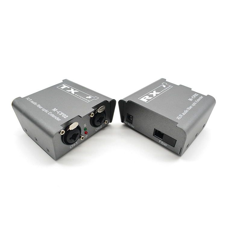 【M-CF02】موسع ألياف الصوت الرقمي XLR ثنائي الاتجاه