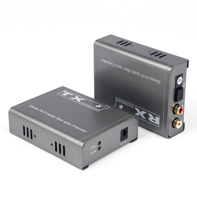 Extensor de fibra &oacute;ptica de audio RCA bidireccional M-AF02