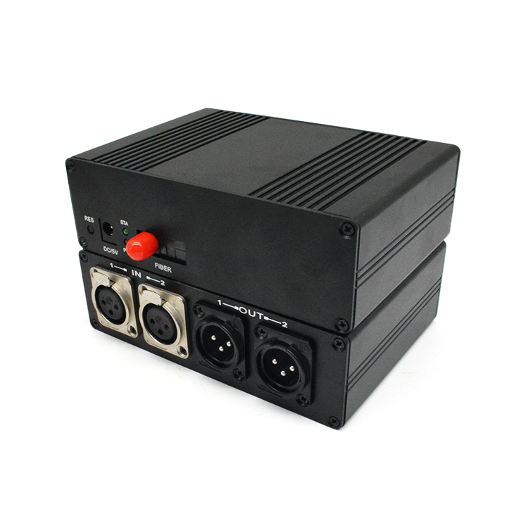 M-CF202 双方向デジタル双方向 XLR オーディオ ファイバー エクステンダー