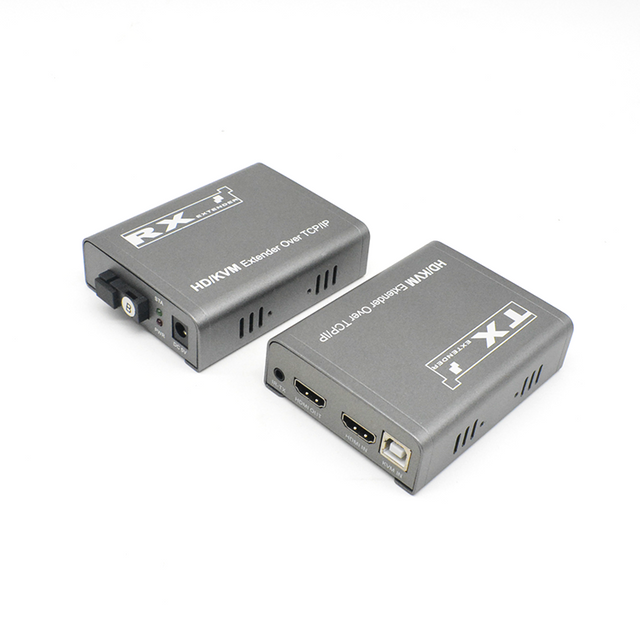M-HF100U-A KVM TCP/IP IR Extensor de fibra HD de audio independiente