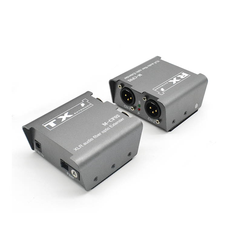 【M-CF02】موسع ألياف الصوت الرقمي XLR ثنائي الاتجاه