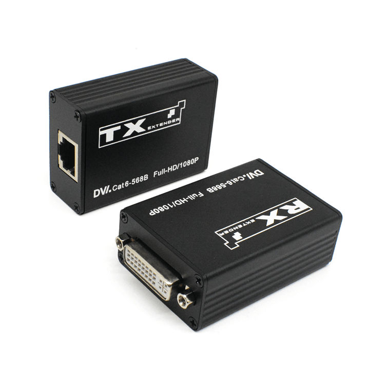 【M-D30】Несжатый звук, удлинитель DVI Cat5e/6 без питания