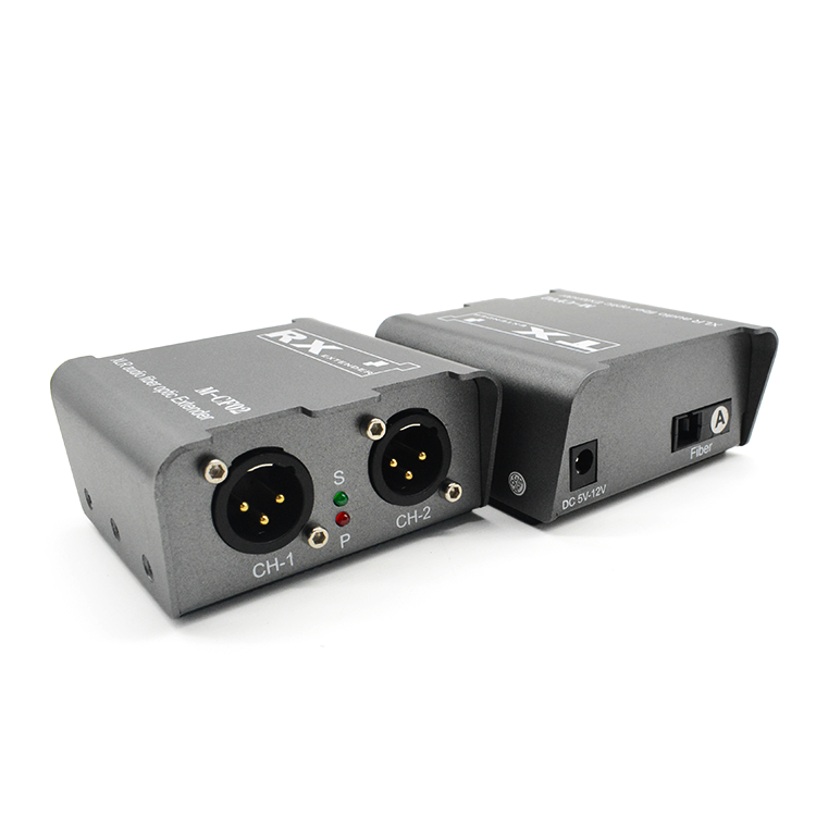 【M-CF02】موسع ألياف الصوت الرقمي XLR ثنائي الاتجاه