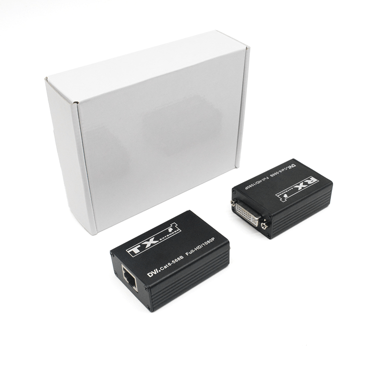 【M-D30】Несжатый звук, удлинитель DVI Cat5e/6 без питания