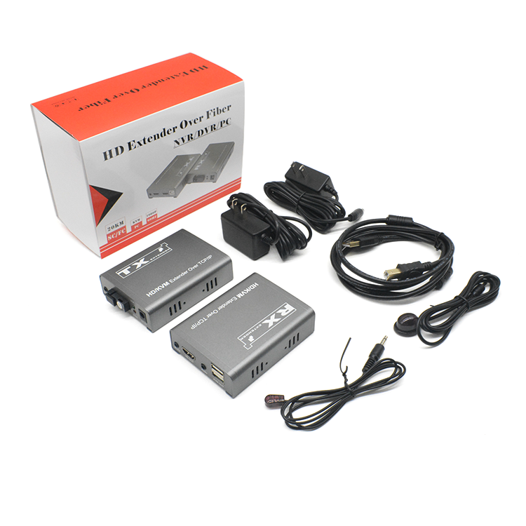M-HF100U-A KVM TCP/IP IR Extensor de fibra HD de audio independiente