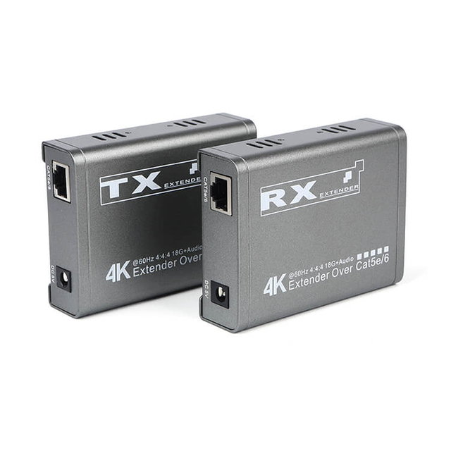 Extensor HD Cat5e/6 de audio independiente con salida de bucle IR M-HK60 4K