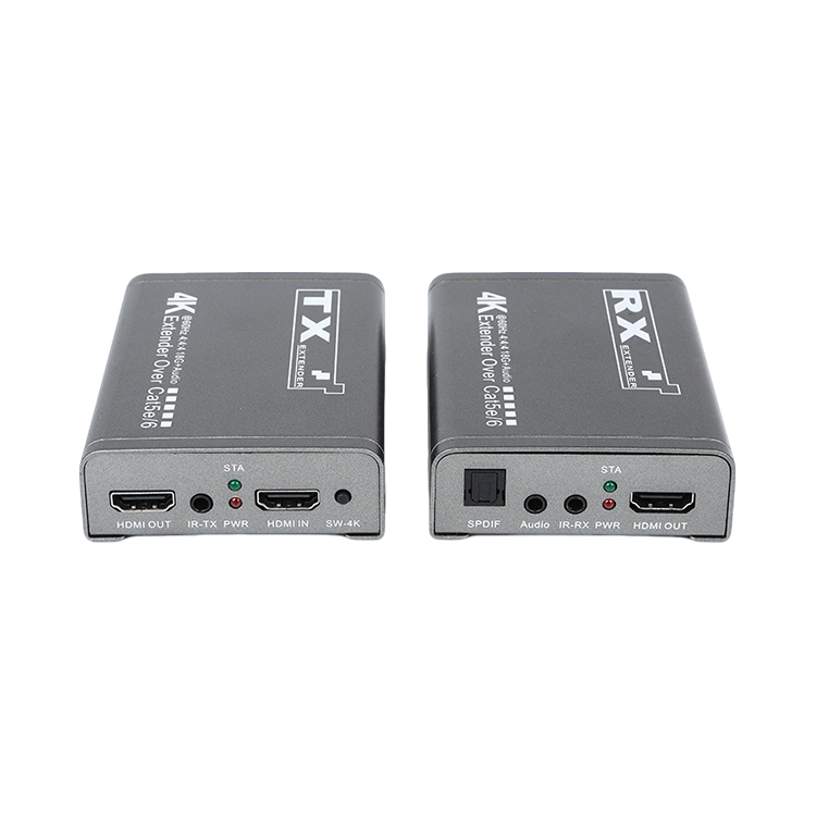 【M-HK60】4K IRループ出力独立オーディオCat5e/6 HDエクステンダー