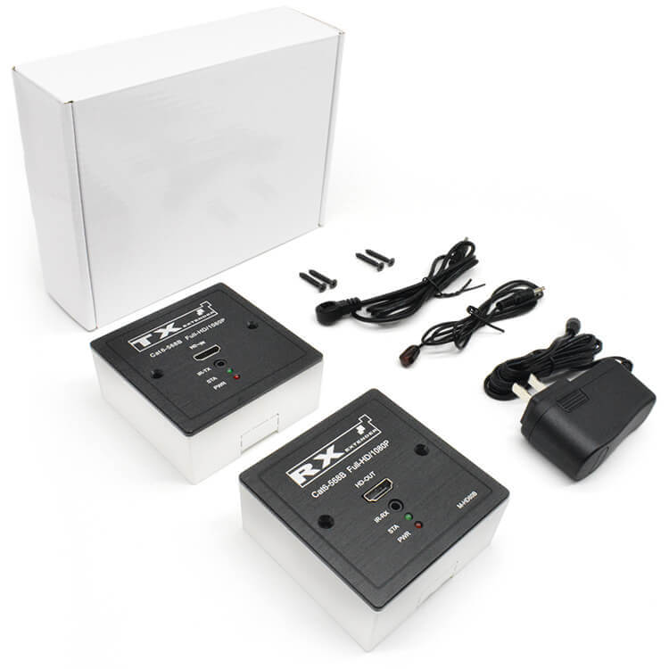 M-HD60BP 86 لوحة POC IR Cat5e/6 موسع HD
