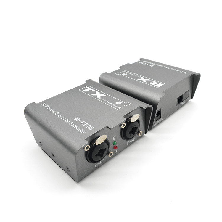 【M-CF02】موسع ألياف الصوت الرقمي XLR ثنائي الاتجاه