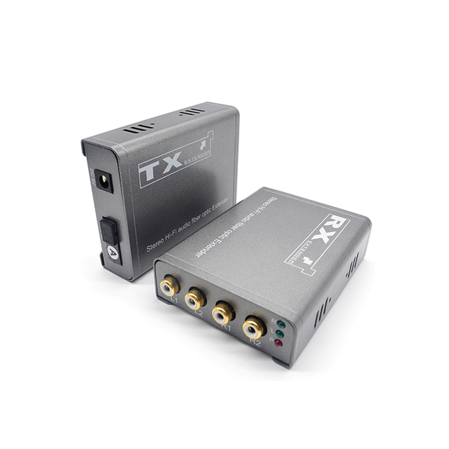 M-AF04 Extensor de fibra &oacute;ptica de audio RCA digital de cuatro v&iacute;as