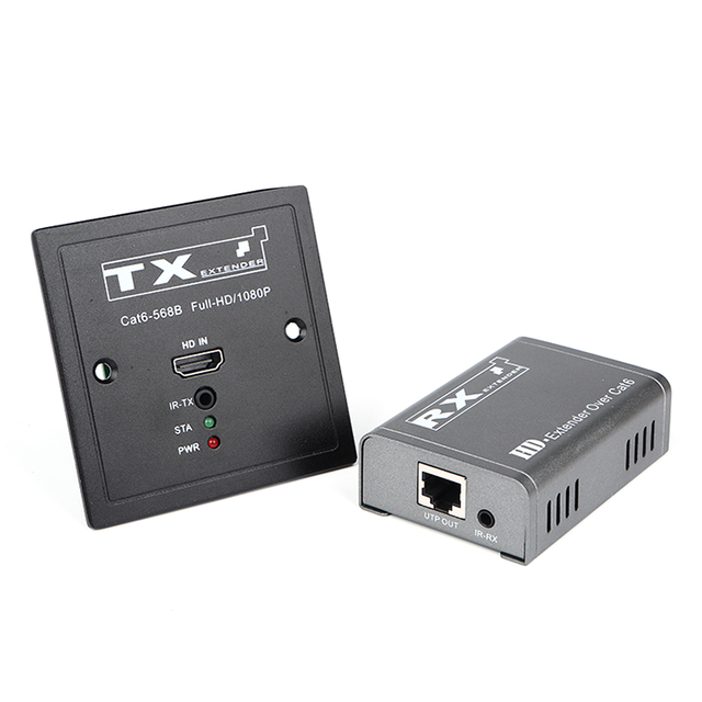 【M-HD60B】 Extension HD POC IR Cat5e/6 &agrave; 86 panneaux