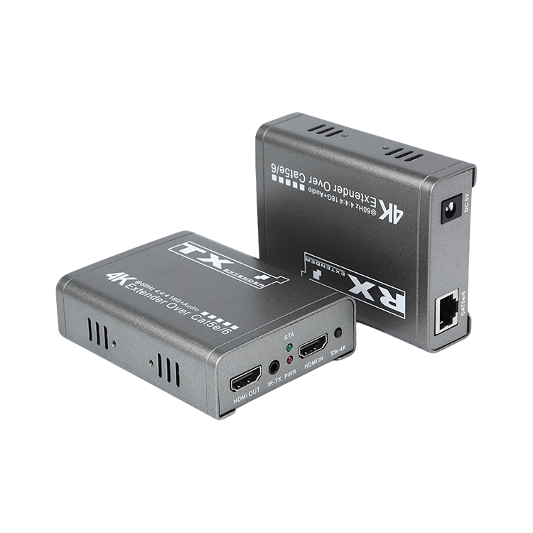 【M-HK60】4K IRループ出力独立オーディオCat5e/6 HDエクステンダー