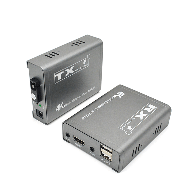 M-HF100U-4K 4K 20KM HD+KVM ファイバー エクステンダー