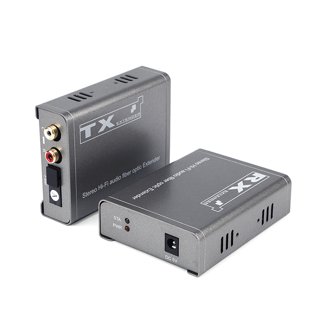 Extensor de fibra &oacute;ptica de audio RCA bidireccional M-AF02