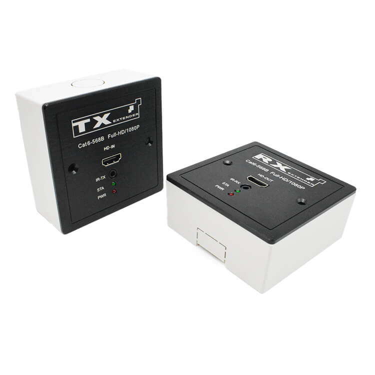 M-HD60BP 86 لوحة POC IR Cat5e/6 موسع HD